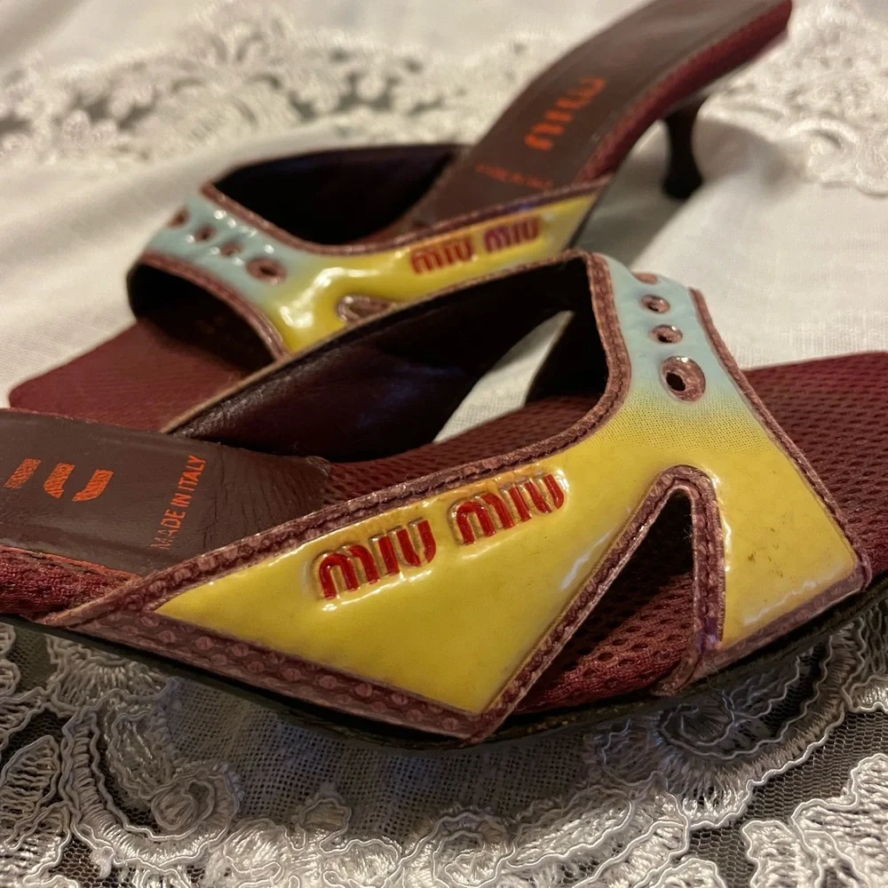 Miu Miu Mesh Sandals - Picture 8 of 9